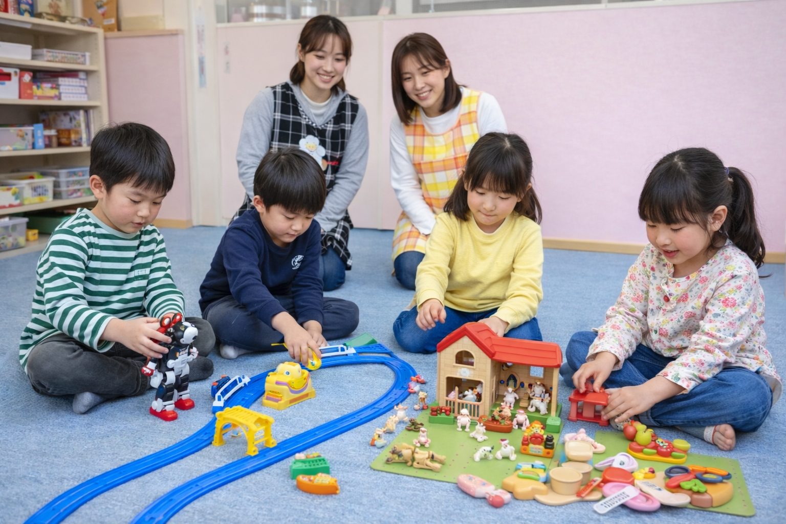 とことん真美ケ丘の自由あそび・やり取り風景